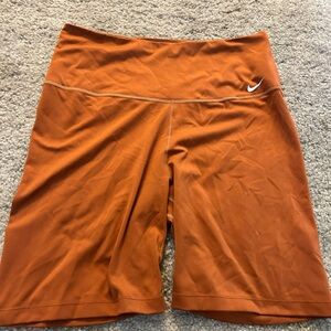 Nike Women's Rust Orange Bike Shorts